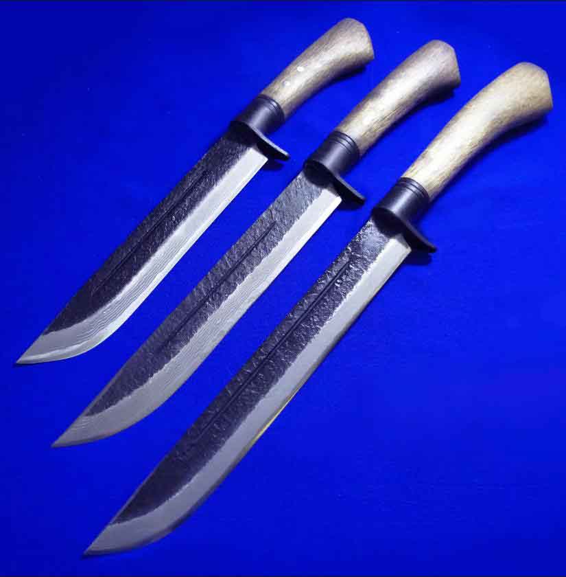 关兼常 KB-114（大）115（中）116（小）大马士革超级蓝钢 猎熊刀